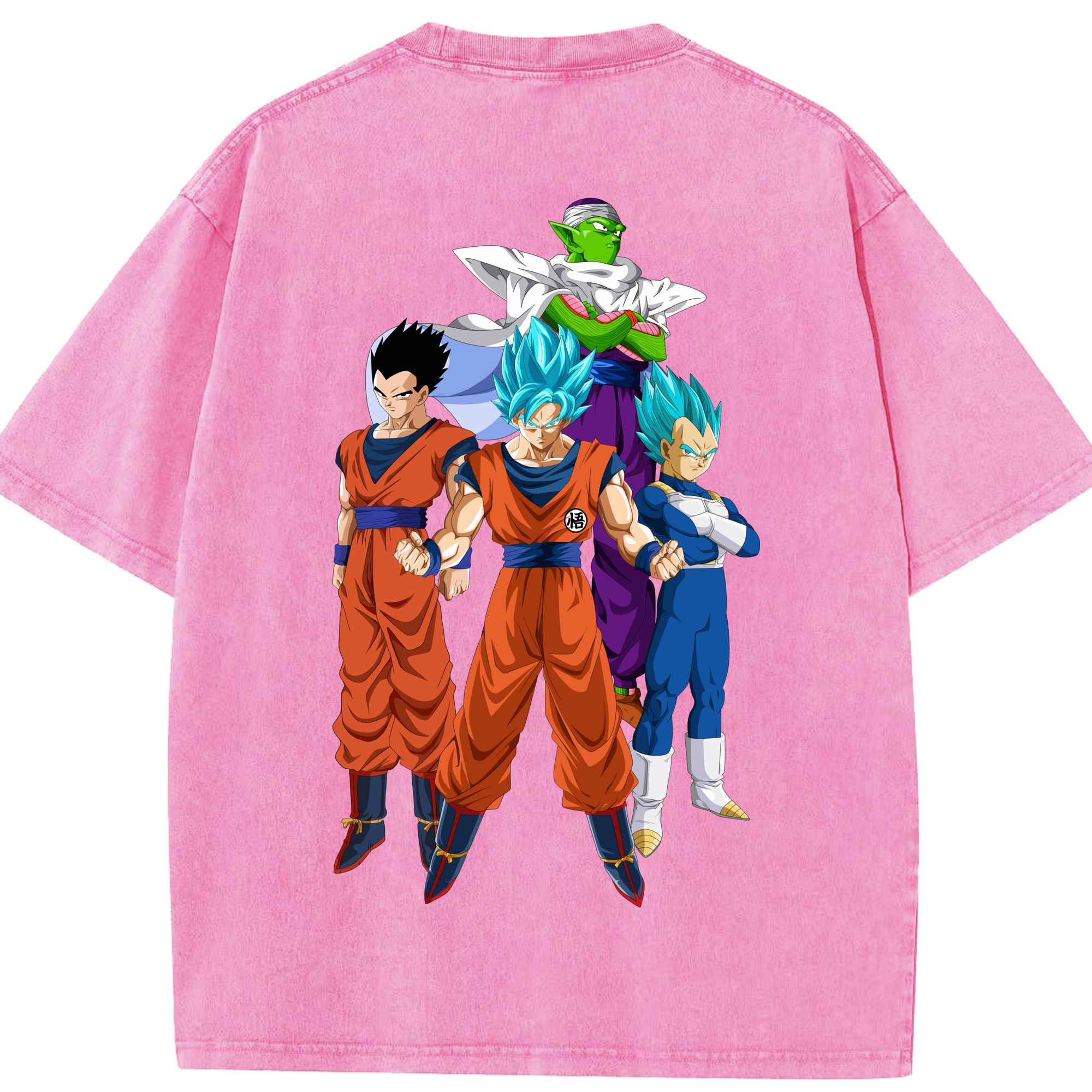 （画像用） ドラゴンボール DRAGON BALL 綿100% ヴィンテージ風 半袖Tシャツ（背面プリント）